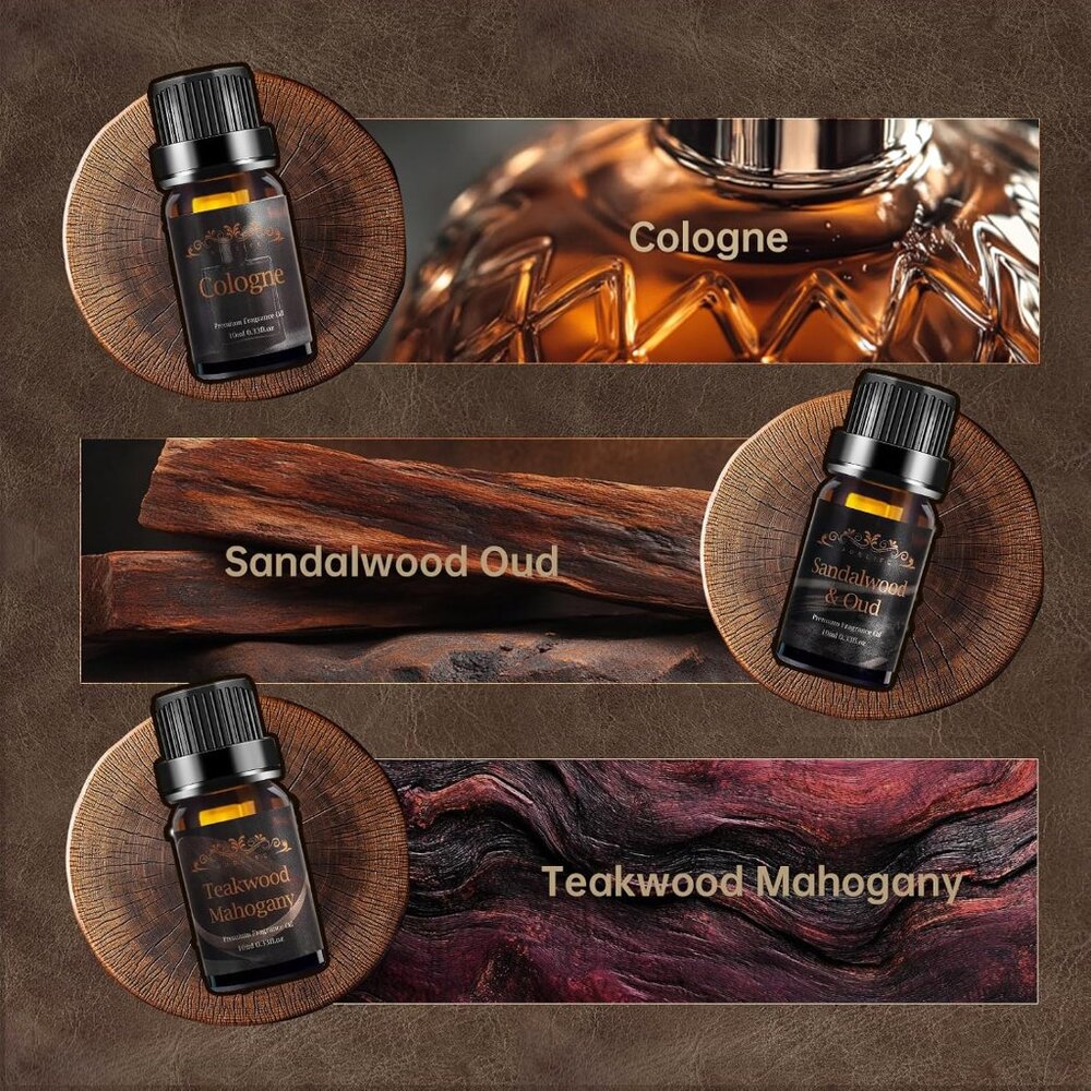 Men Essential Oils Set For Diffuser, Valentine's … - image 2